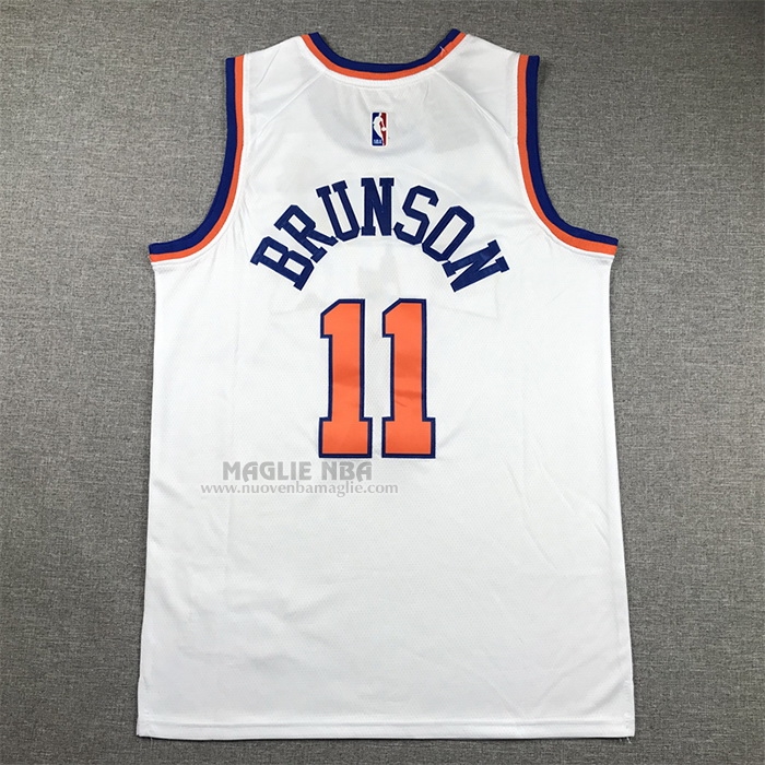 Maglia
 Jalen Brunson NO 11 New York Knicks Association 2022-23 Bianco
